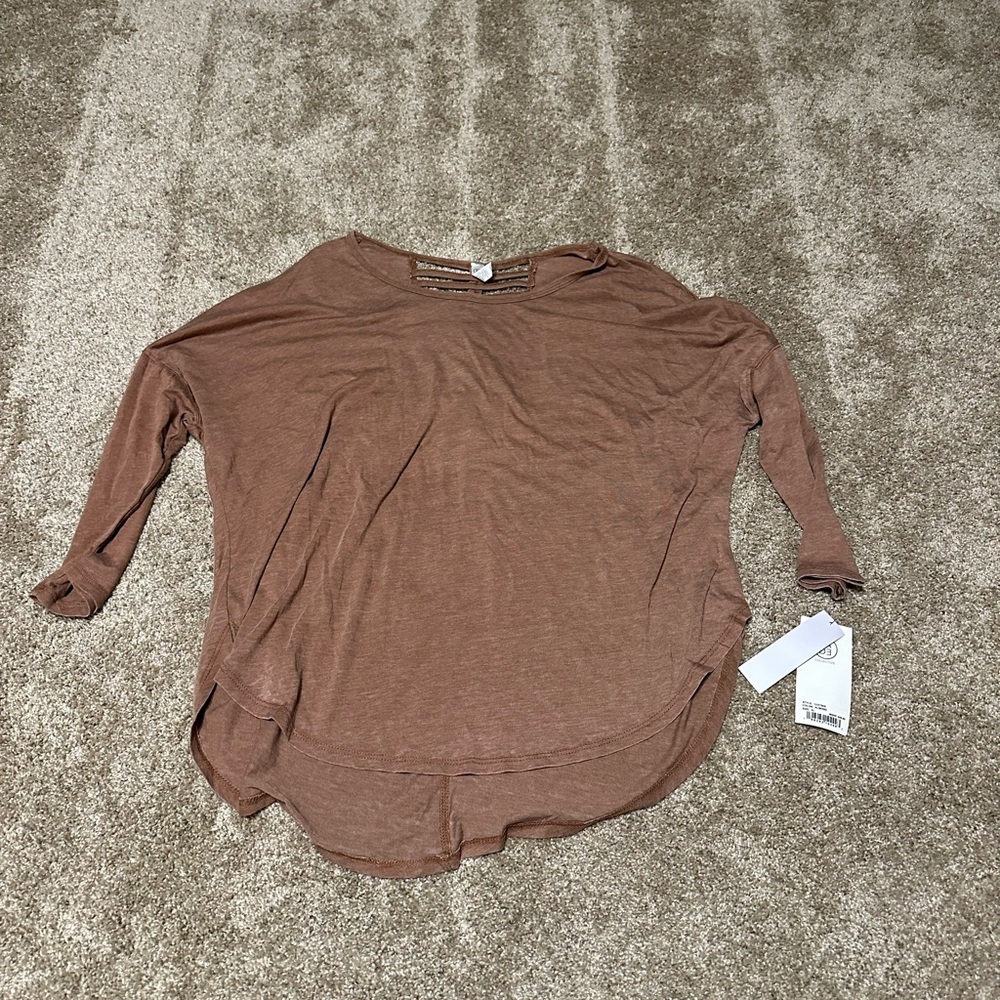 Women's Brown Yoga/Pilates Top